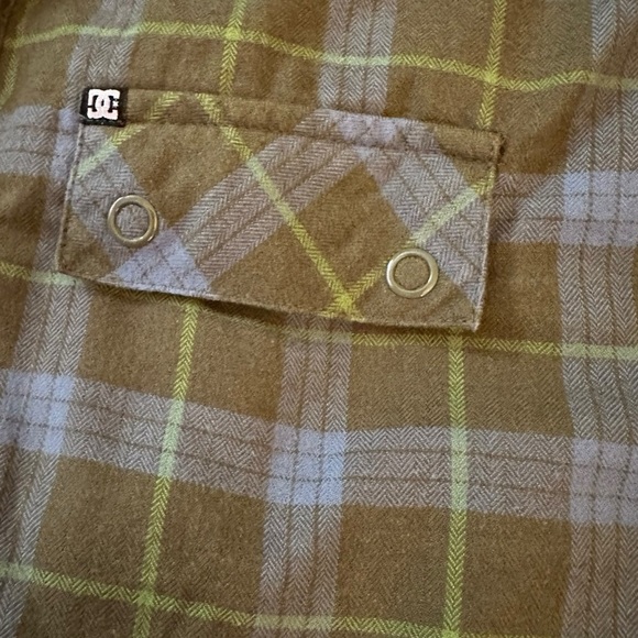 Vintage 90s DC Skate Grunge Quilted Flannel Jacket Size Large XL - Picture 6 of 12